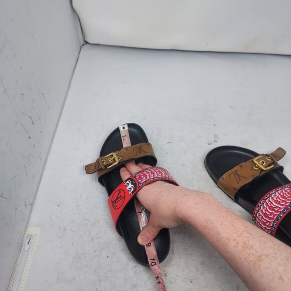 Louis Vuitton Bom Dia Kyoto Monogram Slide Sandal - Picture 8 of 15